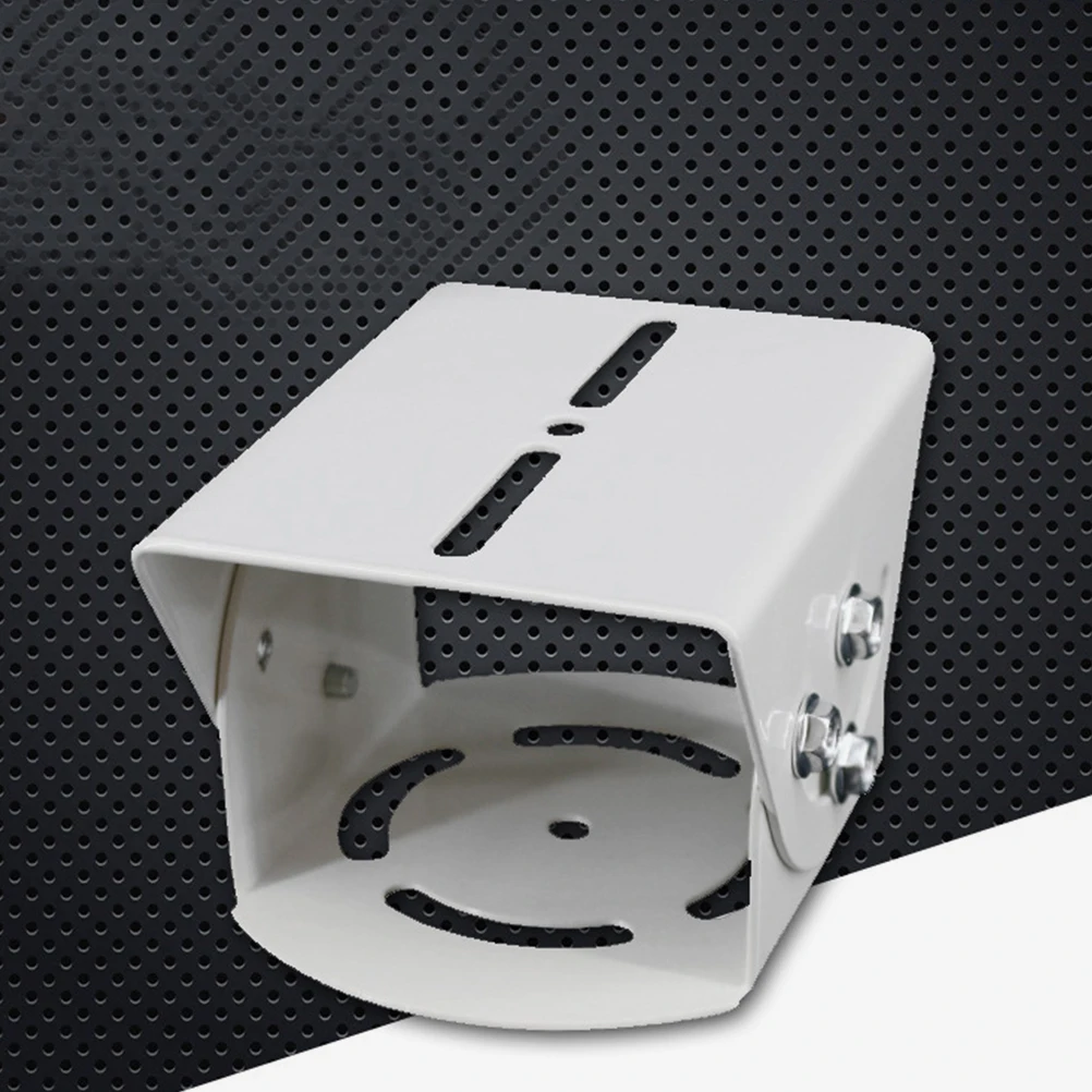 

2pcs Security Bracket Durable Steel Multi-Angle Adjustment Easy Install White Wall Mount System Holder