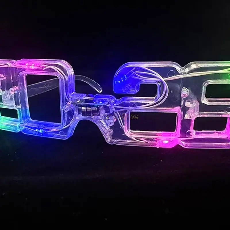 نظارات مضيئة 31BF مع 3 أوضاع إضاءة، نظارات LED، نظارات متوهجة لحفلات الهذيان، الزفاف، أعياد الميلاد، الحفلات الموسيقية، السنة #4