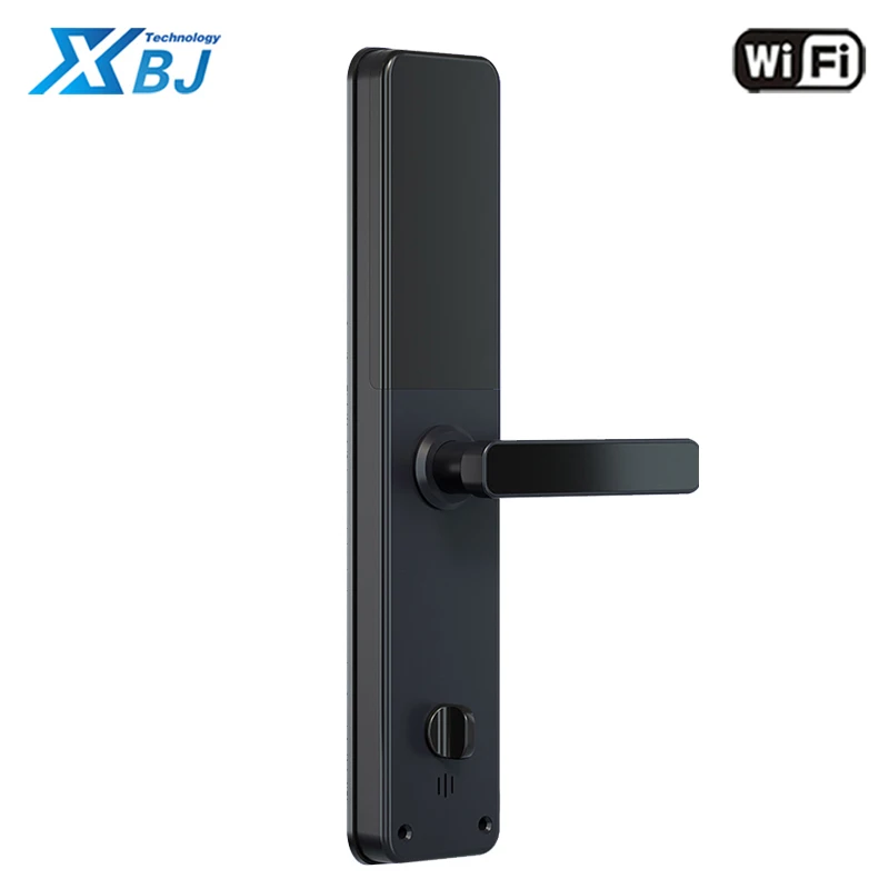 Custom Waterproof Biometric Lock Fingerprint Door Handle Digital Keyless Tuya Wifi App Smart Door Lock