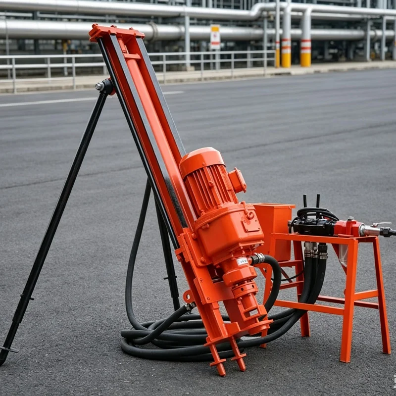 Customized Bracket‑mounted Small DTH Drilling Rig for Engineering Slope Anchor & Quarry Rock Impact Drilling
