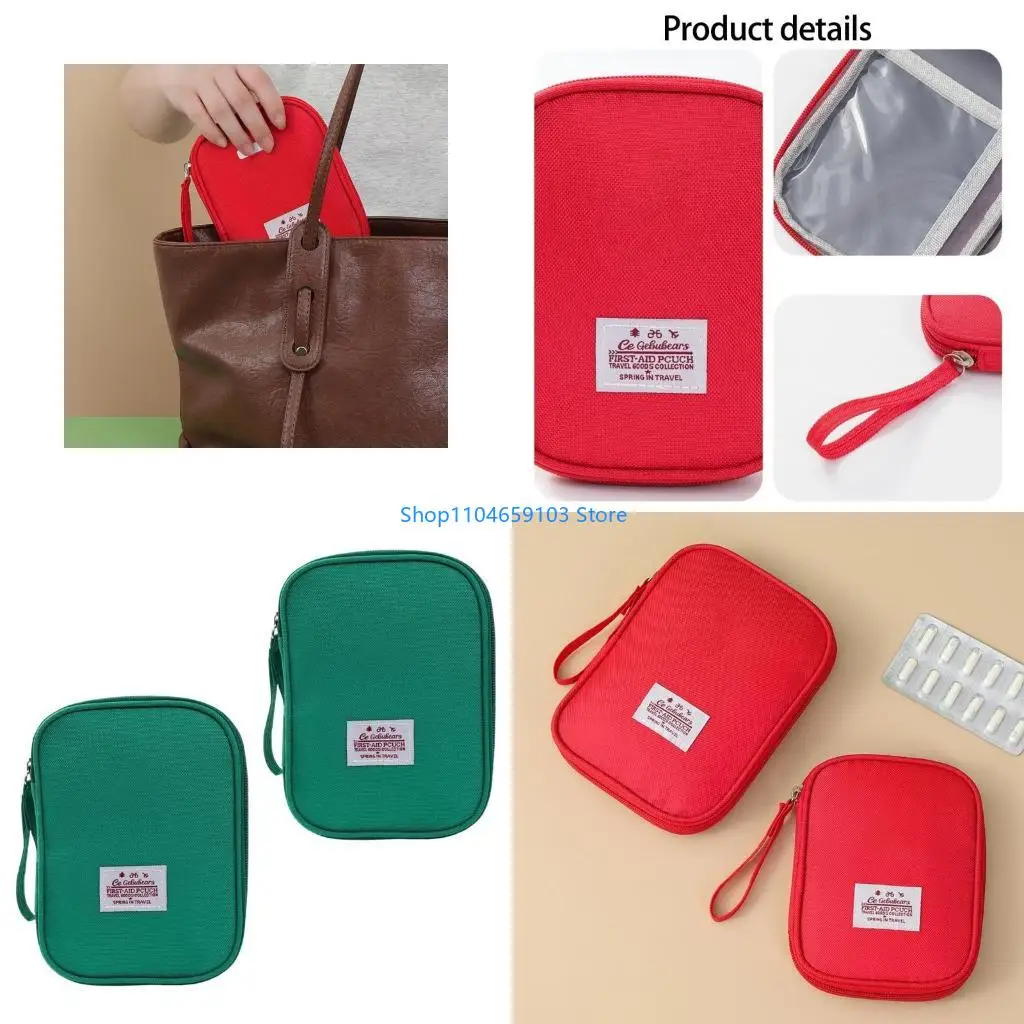 

Medicals Storage Solution With Reinforced Handles And Visible Marking For Camping Household Safety