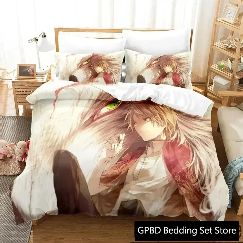 Luxury New 3D Print Anime Natsumes Book of Friends Bedding Set Boys Girls Twin Queen King Duvet Cover Pillowcase Bed boys Adult