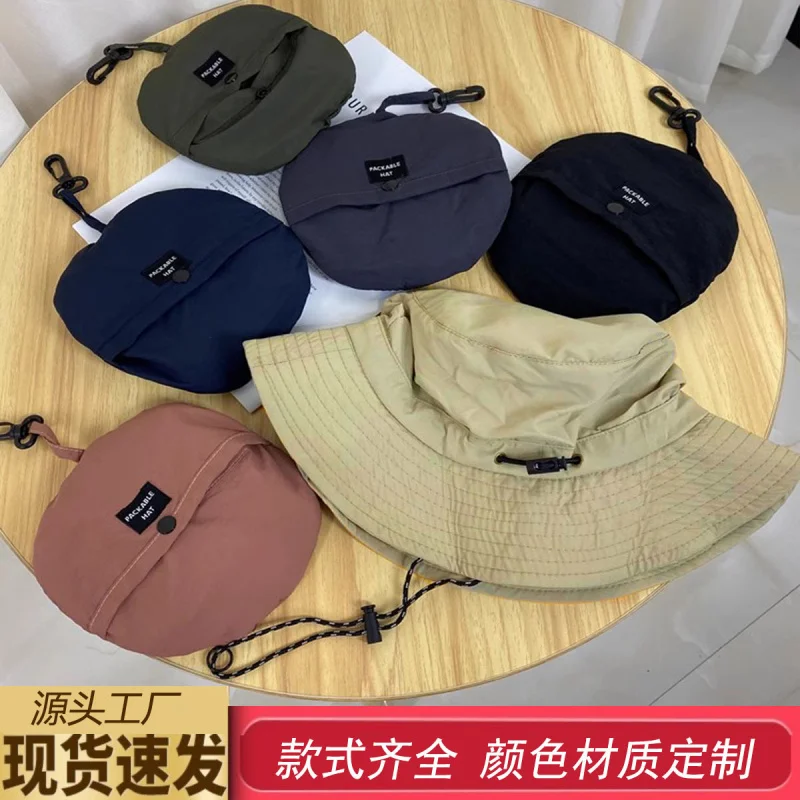 

Новая летняя водонепроницаемая рыбацкая шляпа для мужчин, уличная кепка для рыбалки и пешего туризма, складная солнцезащитная шляпа для хранения для женщин, шляпа-ведро