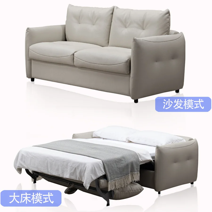 961 multi-functional sofa bed, simple solid color sofa for home, versatile soft furniture