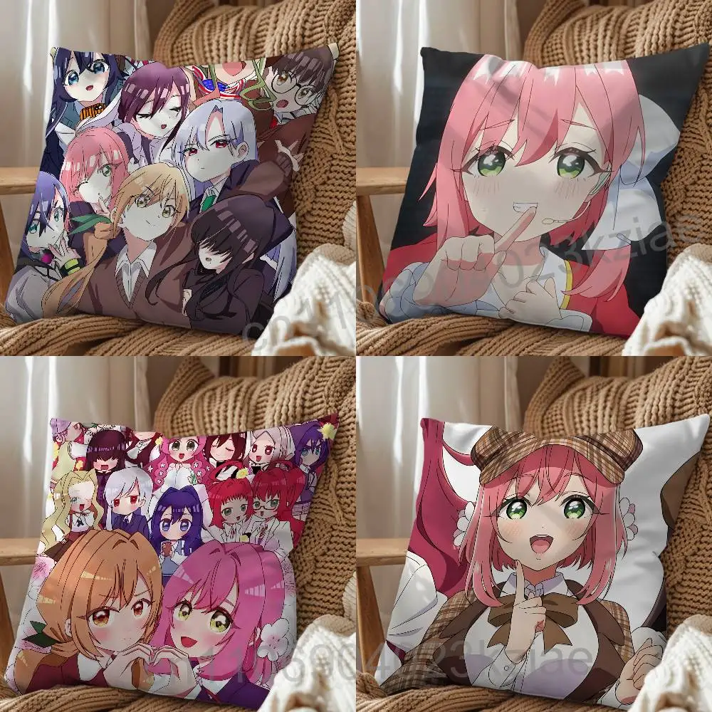 Hakari Hanazono 100 Girlfriends Who Really Cartoon Pillow Cover 4K HD Printed Cushion Cover case with Various Exquisite Patterns