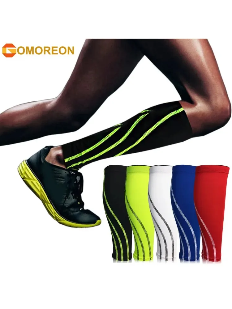 AliExpress GOMOREON 1Pcs Sports Calf Compression Sleeve Shin Splint Support Guard Leg Protection Sock for Running, Cycling, Football, Basketball