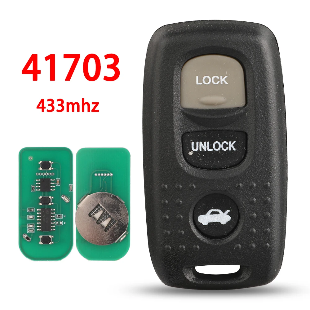 jingyuqin 41703 433MHz Remote Car Key For Mazda CX5 MX5 323 MK2.5 2000 2001 2002 2003 2004 2005 For Ford Ranger 2010 Control