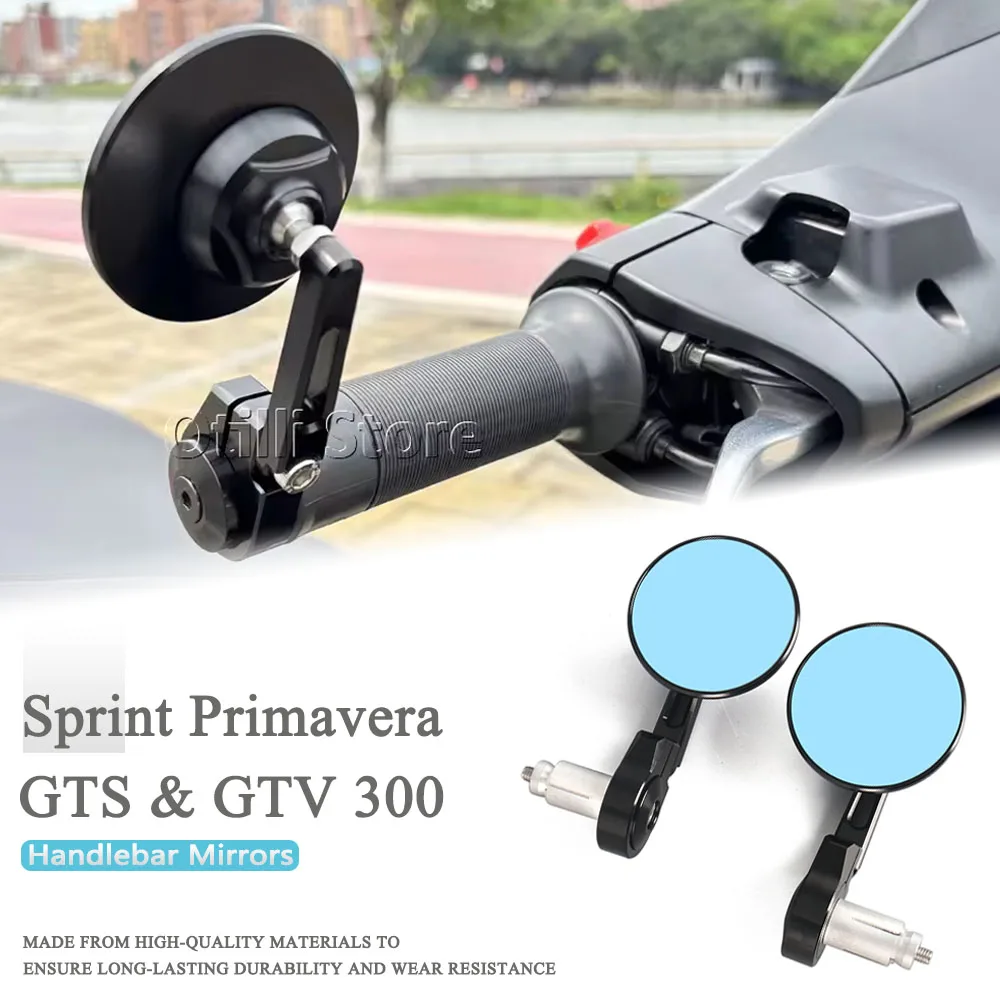

Motorcycle Bar End Mirrors Accessories Rear View Mirror For Vespa Sprint 150 Sprint150 Primaver 150 GTS300 GTV300 Gts Gtv 300