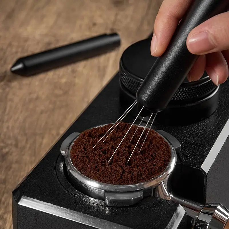 Espresso Distribution Tool, Tamper With Retractable Stainless Steel Needle, Stirrer Tool For Barista-Grade Precision Brewing