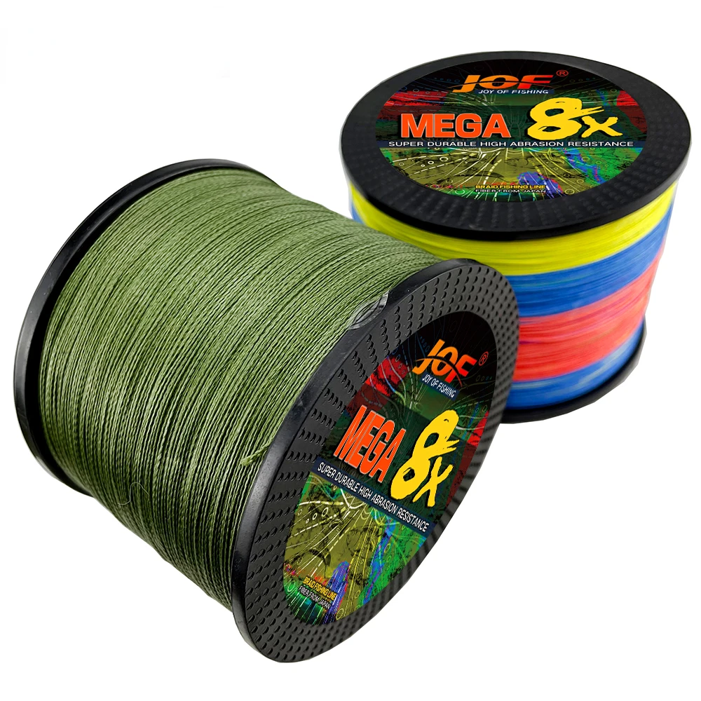 Fishing Line 8 Strands Maximum Resistance 8.2KG-35.8KG Braided 100M Multi-filament PE Multi-color Smooth and Wear-resistant