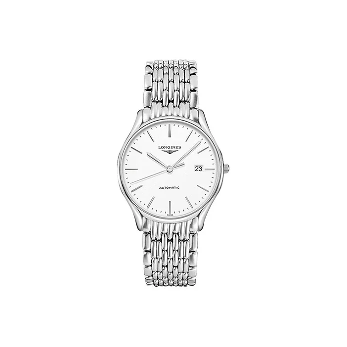 LONGINES Lvya Collection Automatic Mechanical Movement Men's Watches Watch 35mm White Dial L4.860.4.12.6