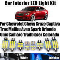 Interior Car Reading Bulbs Set For Chevrolet Chevy Cruze Captiva Trax Malibu Aveo Spark Orlando Onix Camaro Trailblazer Colorado