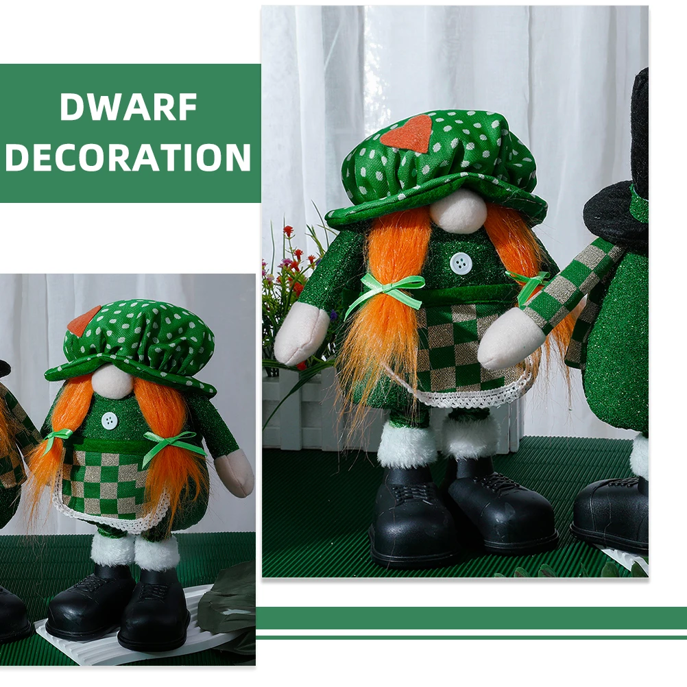 

St Patricks Day Gnome Dwarf Compact Size Cheerful Tabletop Adornment St Patricks Day Gnome