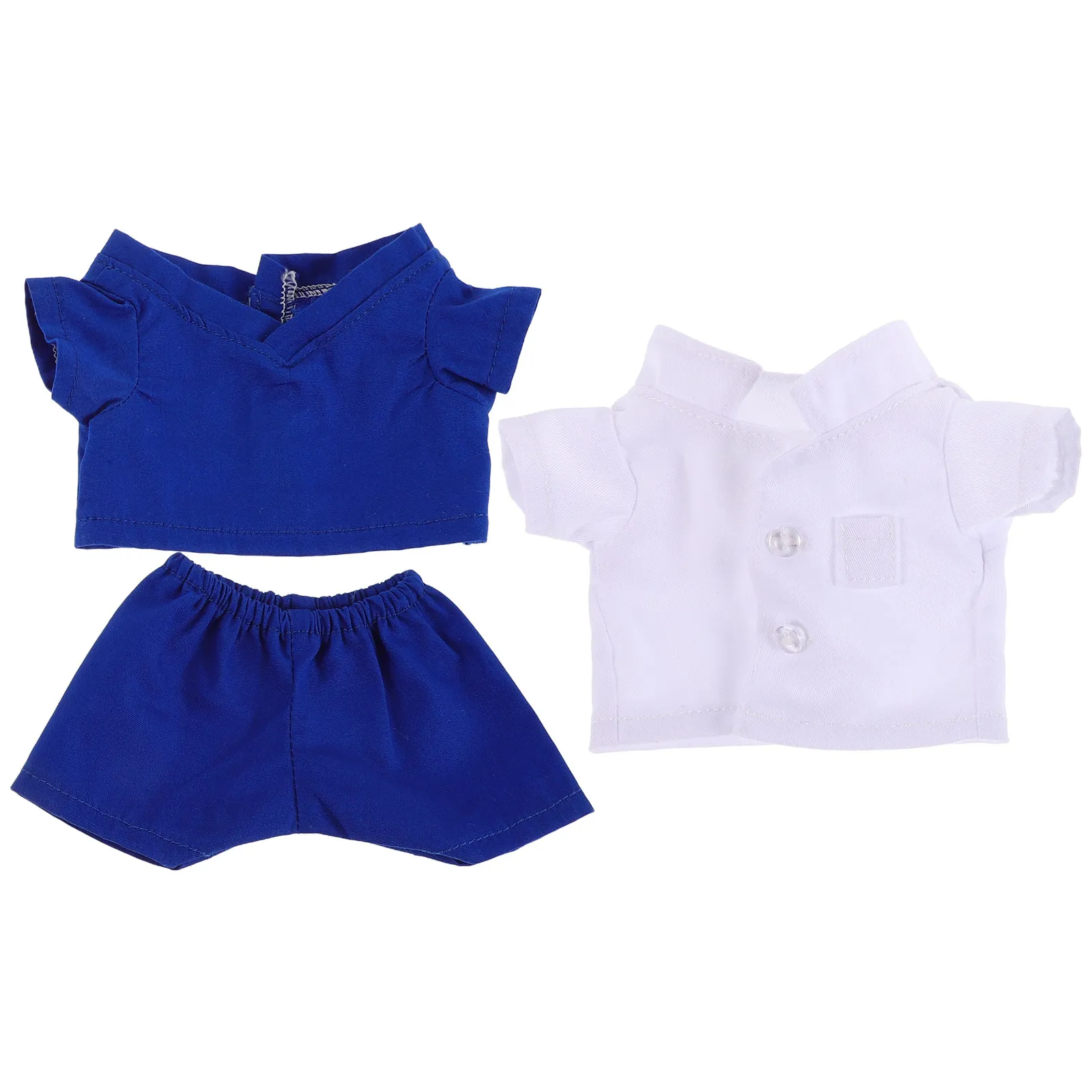 

3Pcs Cute Doctor Costume for Stuffed Animals Soft Fabric Bear Outfit Accessories for Dress Up Imaginative Play
