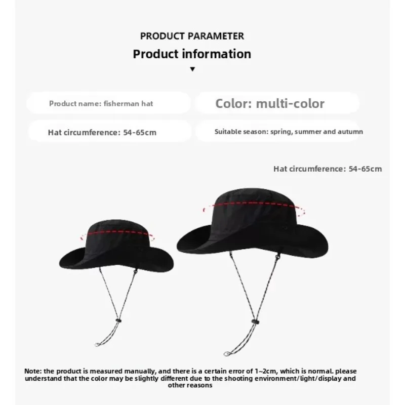 Wide Large Brim Quick Dry Bucket Sun Hat, Oversized Head Circumference UV Protection Hat with Storage Bag