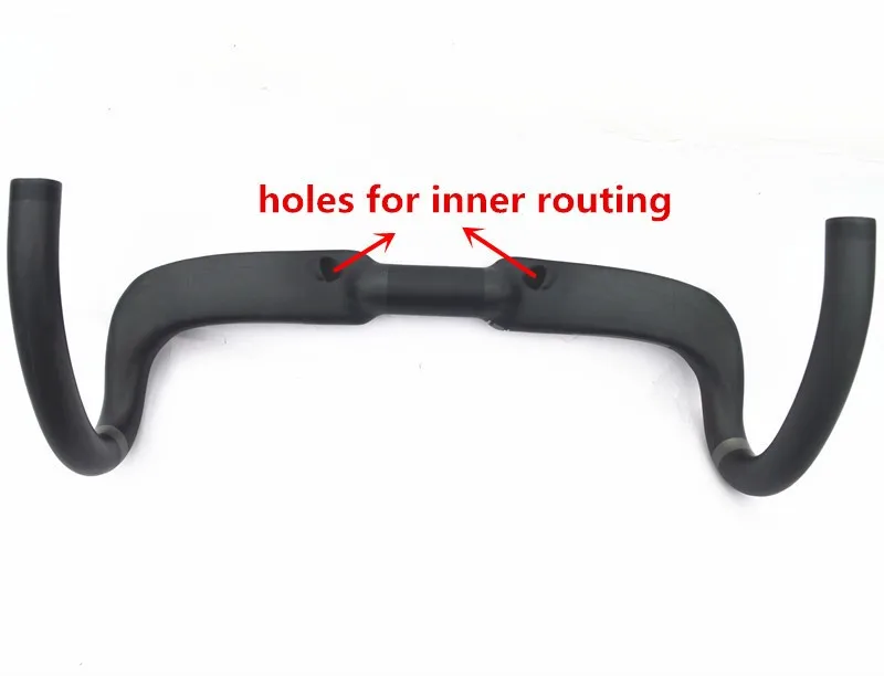 Superlogic-Matte Carbonfaser-Rennradlenker, interne Kabelführung, mattierter Lenker, 31,8x400, 420, 440mm, Fahrradteile – Detail 4