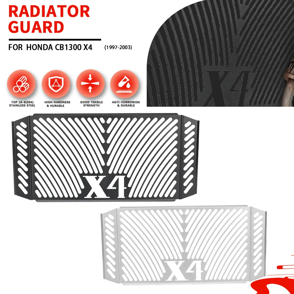 

Для Honda CB1300 X4 1997 1998 1999 2000 2001 2002 2003 CB 1300 защита радиатора решетка защитная крышка модификация Запчасти
