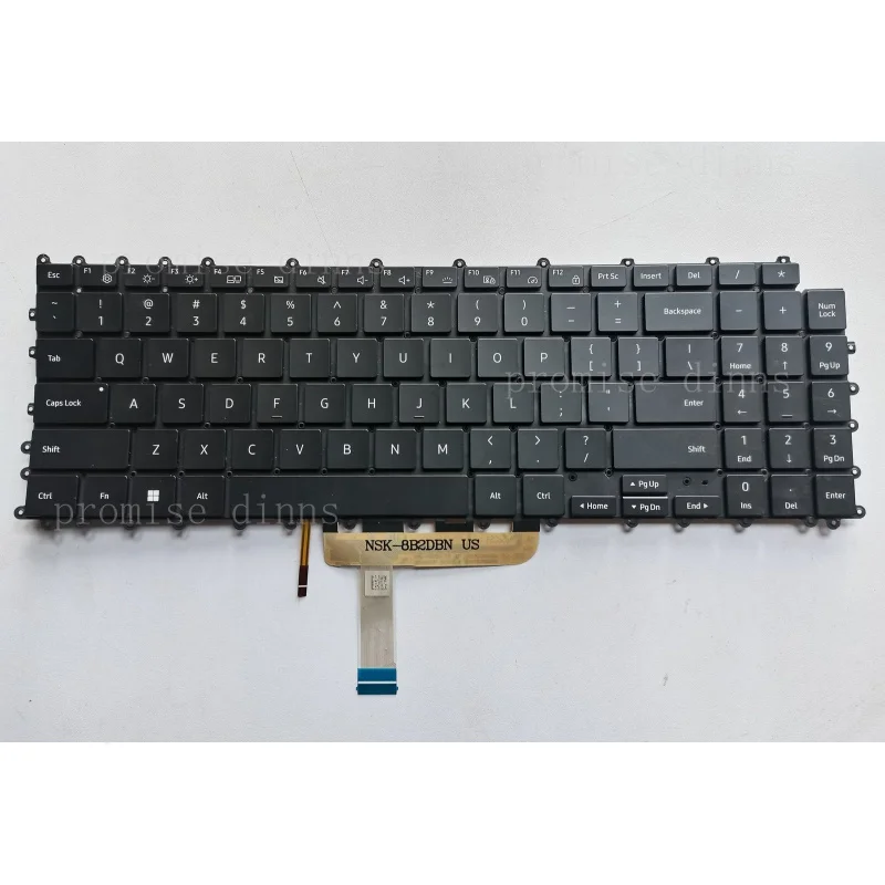 

M US English keyboard For Samsung Galaxy Book3 NP960XFH 960XFH-XA1 backlit