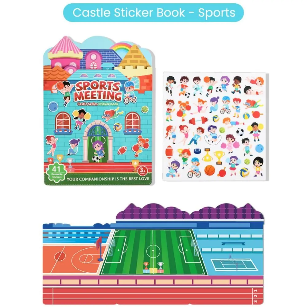 Cartoon Jelly Sticker Silent Book Multicolor Animal Vehicle Puzzle Multi-theme Interaction Game Sticker Book Educational Fun