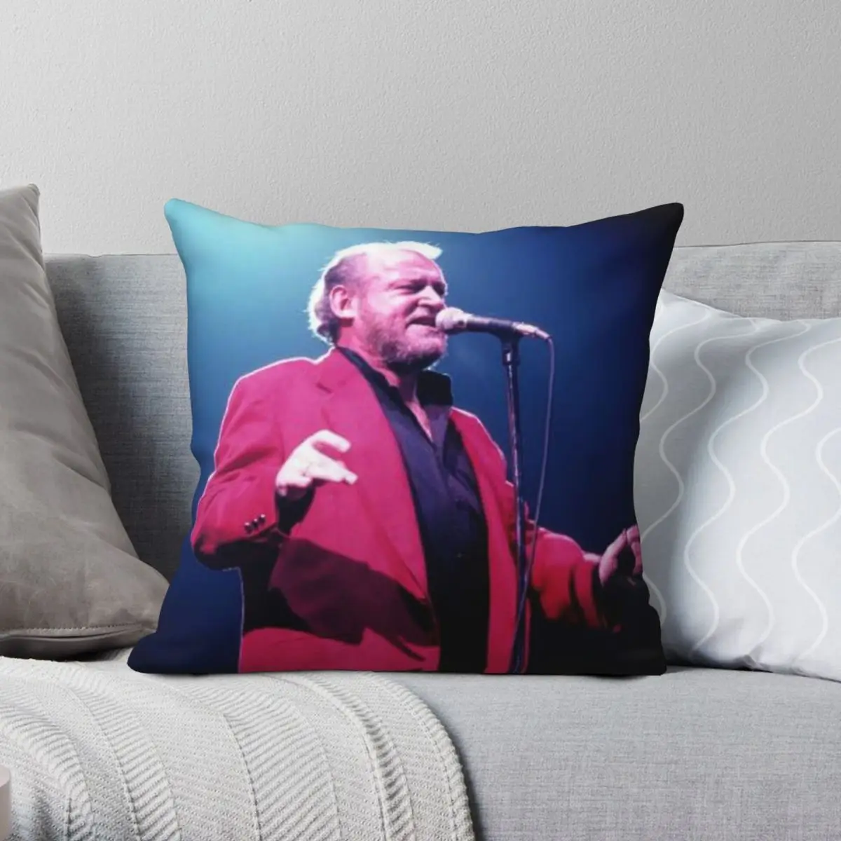 Joe Cocker Singer Pillowcase Polyester Linen Velvet Printed Zip Decor Throw Pillow Case Car Cushion Cover