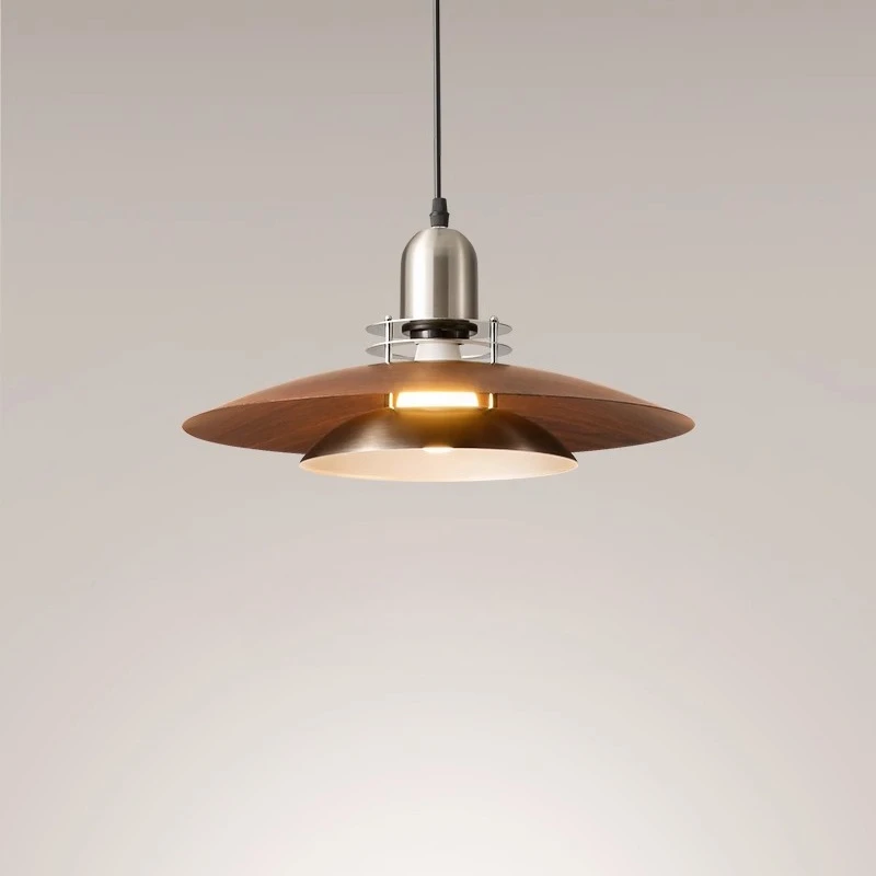 Modern Iron Lampshade Pendant Light New Style E27 Bulb Dining Room Bar Shop Coffee  Vintage Hanging Lamp Indoor Lighting Fixture