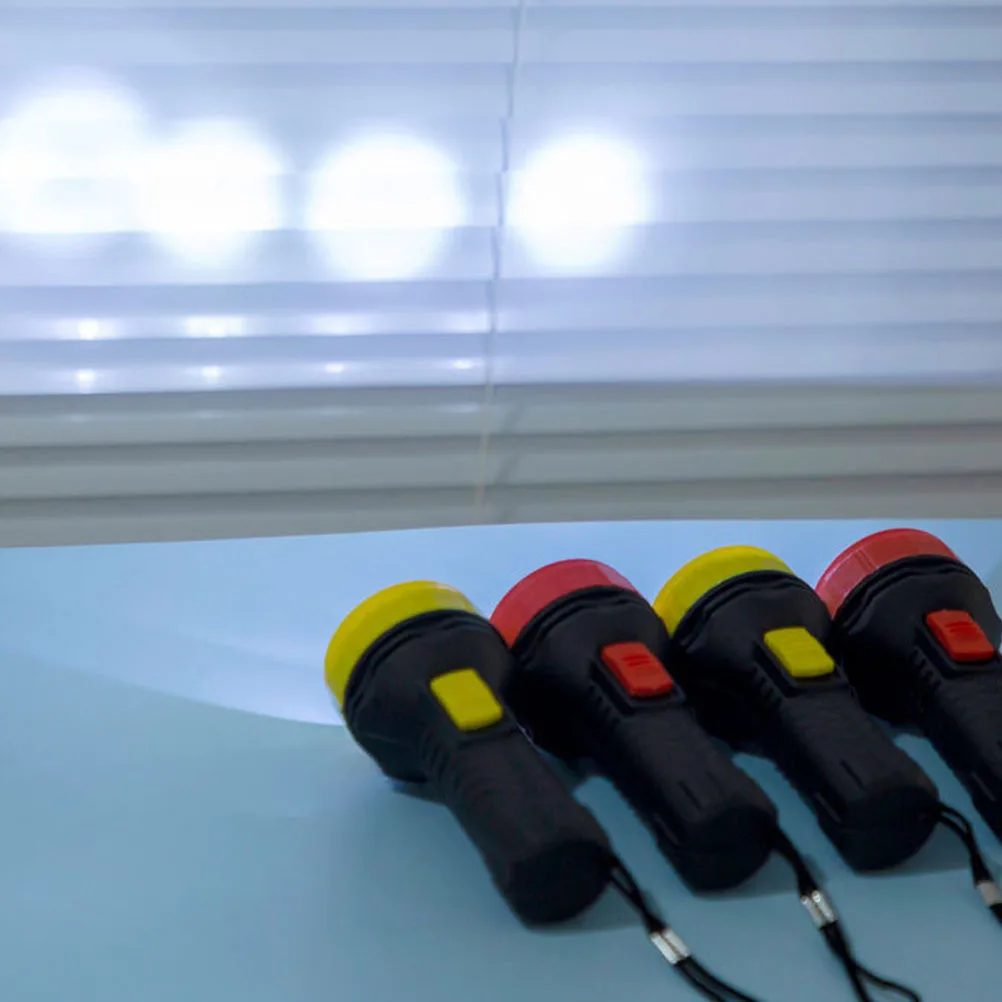 

6pcs Mini Flashlights Led Small Plastic Flashlight For Night Reading Emergency Outdoor Camping Hunting Fishing Cycling