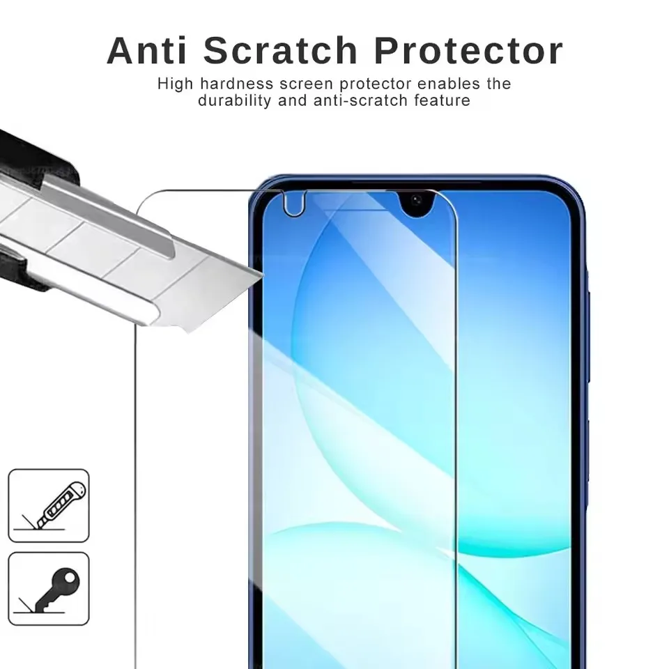 3 قطعة واقي للشاشة من الزجاج المقسى لهاتف سامسونج جالاكسي A14 A15 A16 A17 A22 A23 A25 A32 A33 A34 A36 A42 A51 A52 A52S A53 A54 5G