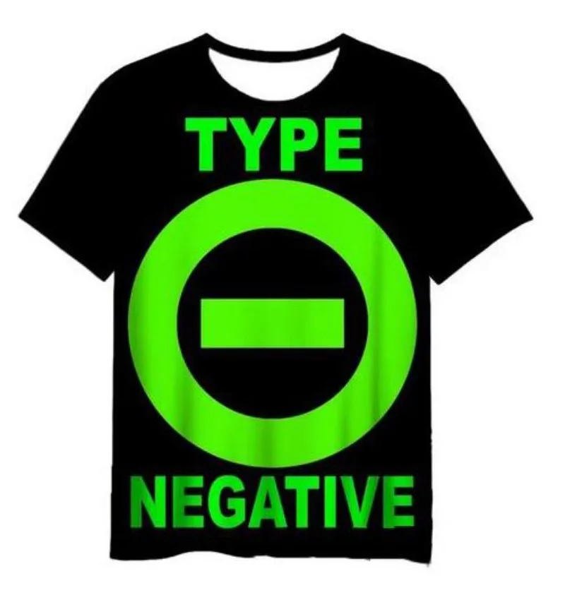 

Retro Women's T Shirt Type O Negative Men Clothes Summer Short Sleeve Tees Female Harajuku Streetwear Oversized Blouse