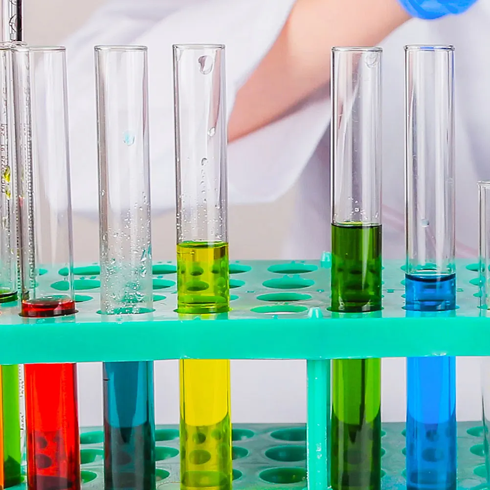 

8pcs Glass Test Tubes with Wood Corks Sealed Liquid Storage Containers for Chemistry Experiment Home School Lab Use Premium
