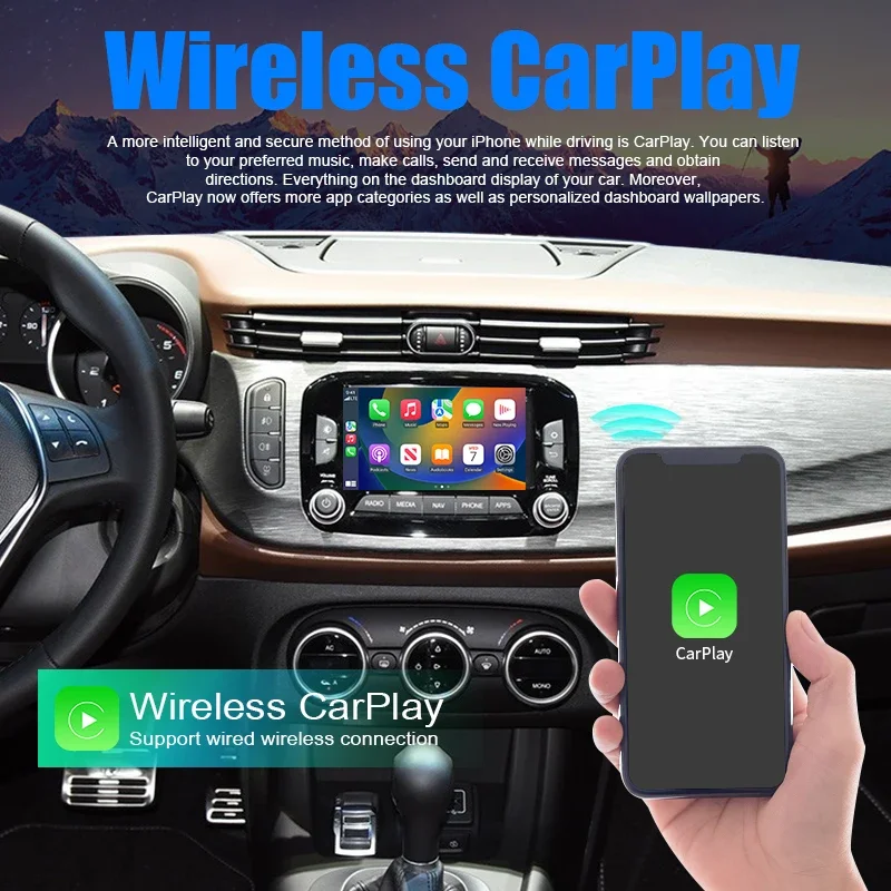 2025 Wireless Android Auto for Alfa Giulietta 2014-2019 Carplay Mirroring Link Navigation AirPlay Car Play Function  Smart Box