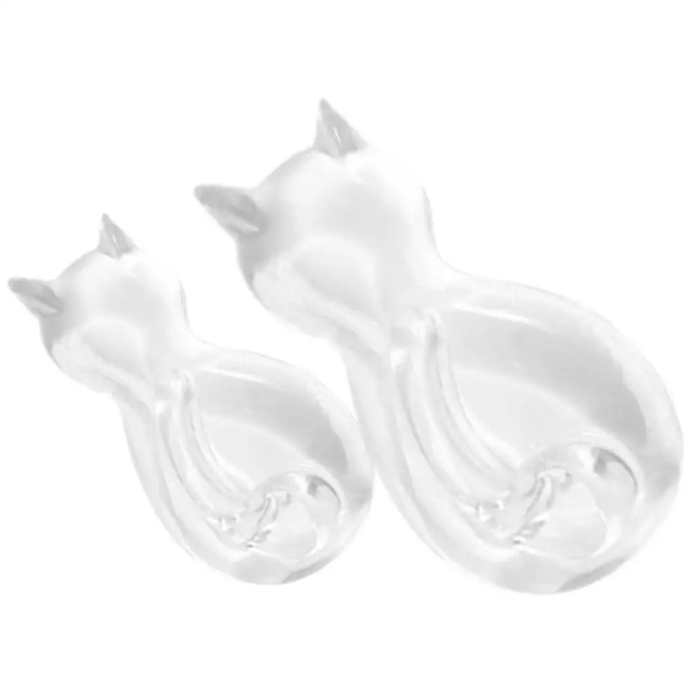 

Cat Tail Wall Hooks 2 Pcs Transparent Plastic Mount Clothes Home Decor Bathroom Kitchen Storage Hanging Coat Guitar Umbrella