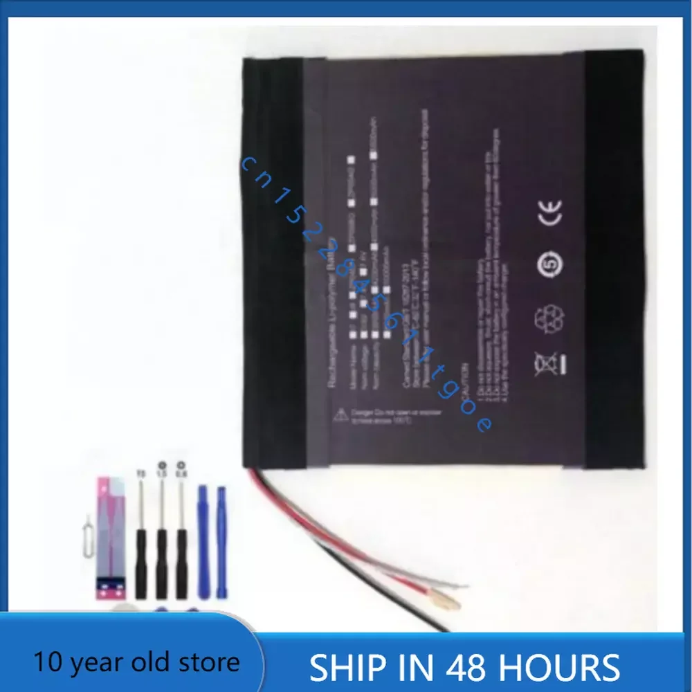 NEW  size replacement battery for Teclast T98 4G Eight core  PC 3 Lines welding batteries+tools