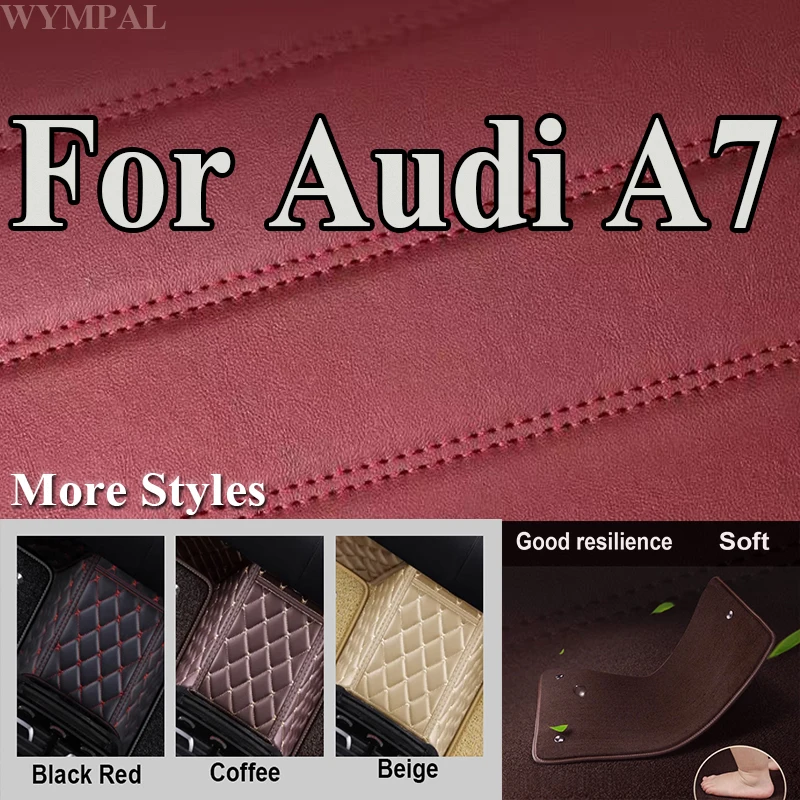 

Luxury Custom Automotive Car Floor Mats For Audi A7 2012 2013 2014 2015 2016 2017 Auto Luxury Leather Men Women Car Mats Full