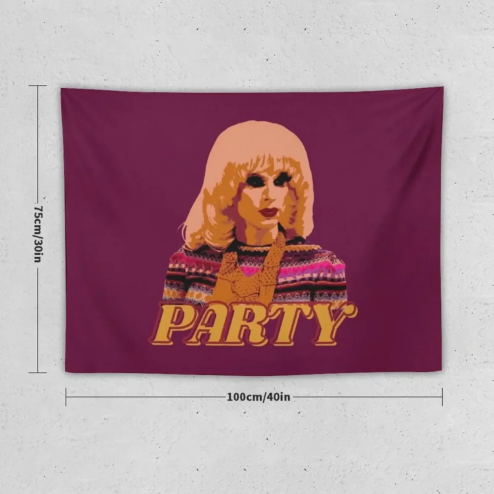 Party! Katya Zamolodchikova Tapestry House Decoration Decor Home Room Decorations Aesthetic Tapestry