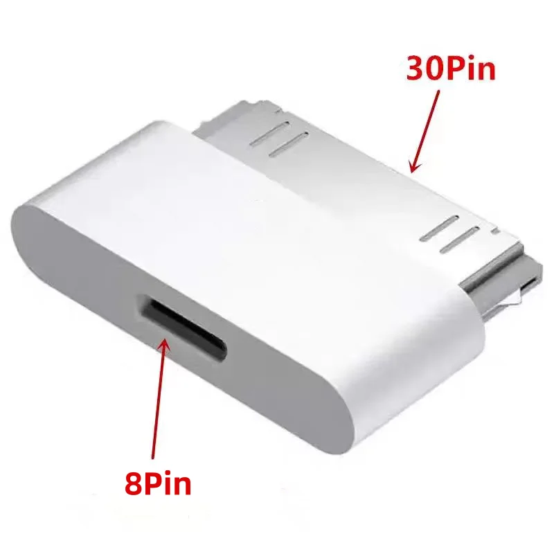 USB C to 30 Pin Adapter Type C 8 Pin Charging Sync Converter for iPhone 4 4S iPad 2 3 iPod Touch Retro Gaming Console Nostalgia
