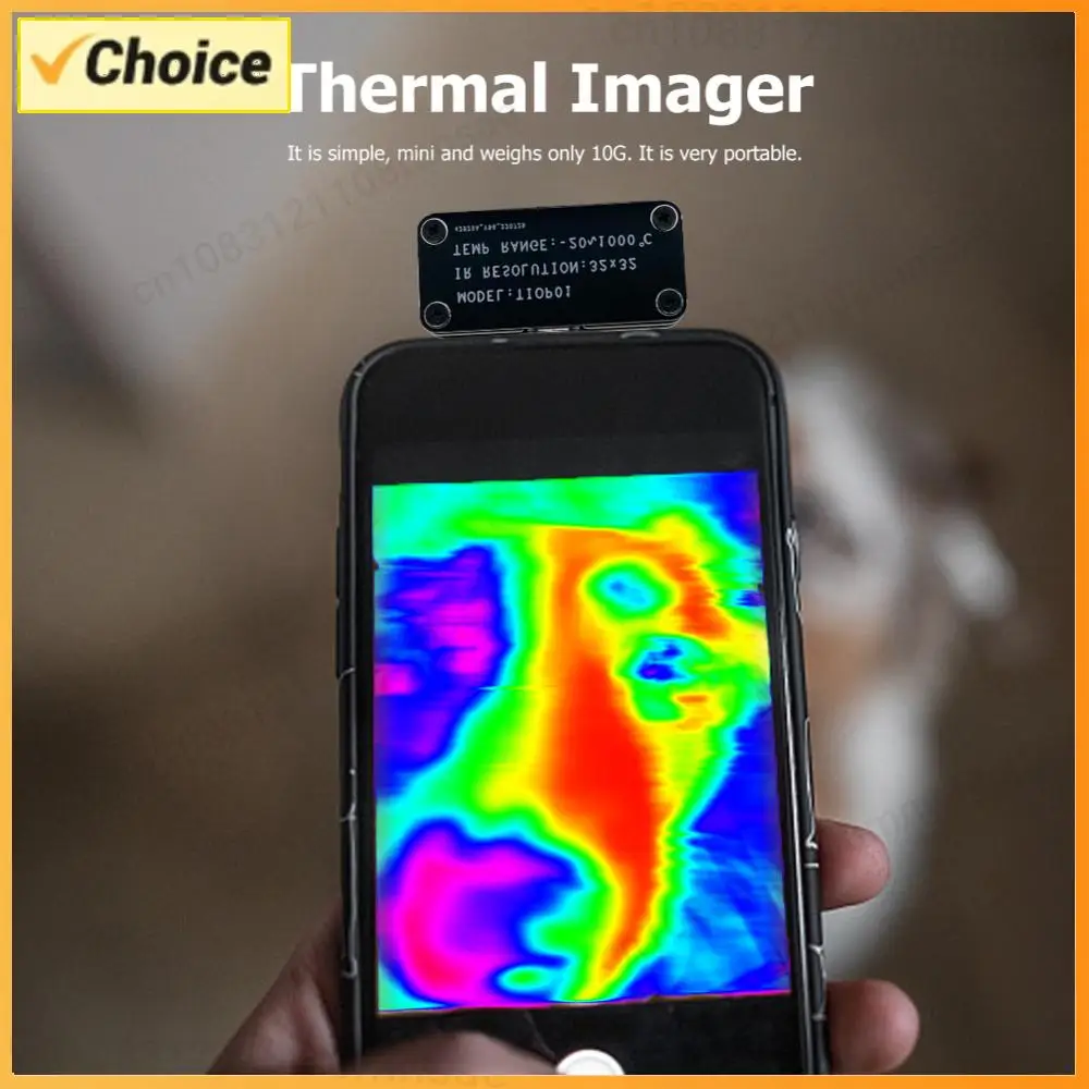 

Infrared Camera Night Vision External Infrared Imaging Device 32x32Resolution Multiple Color Modes for Android Mobile Phone