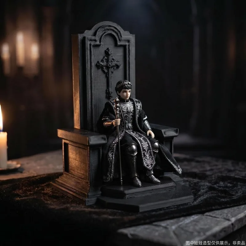 Creative simulation mini throne miniature doll house furniture ornament artistic figure ob11/soldier/BJD universal