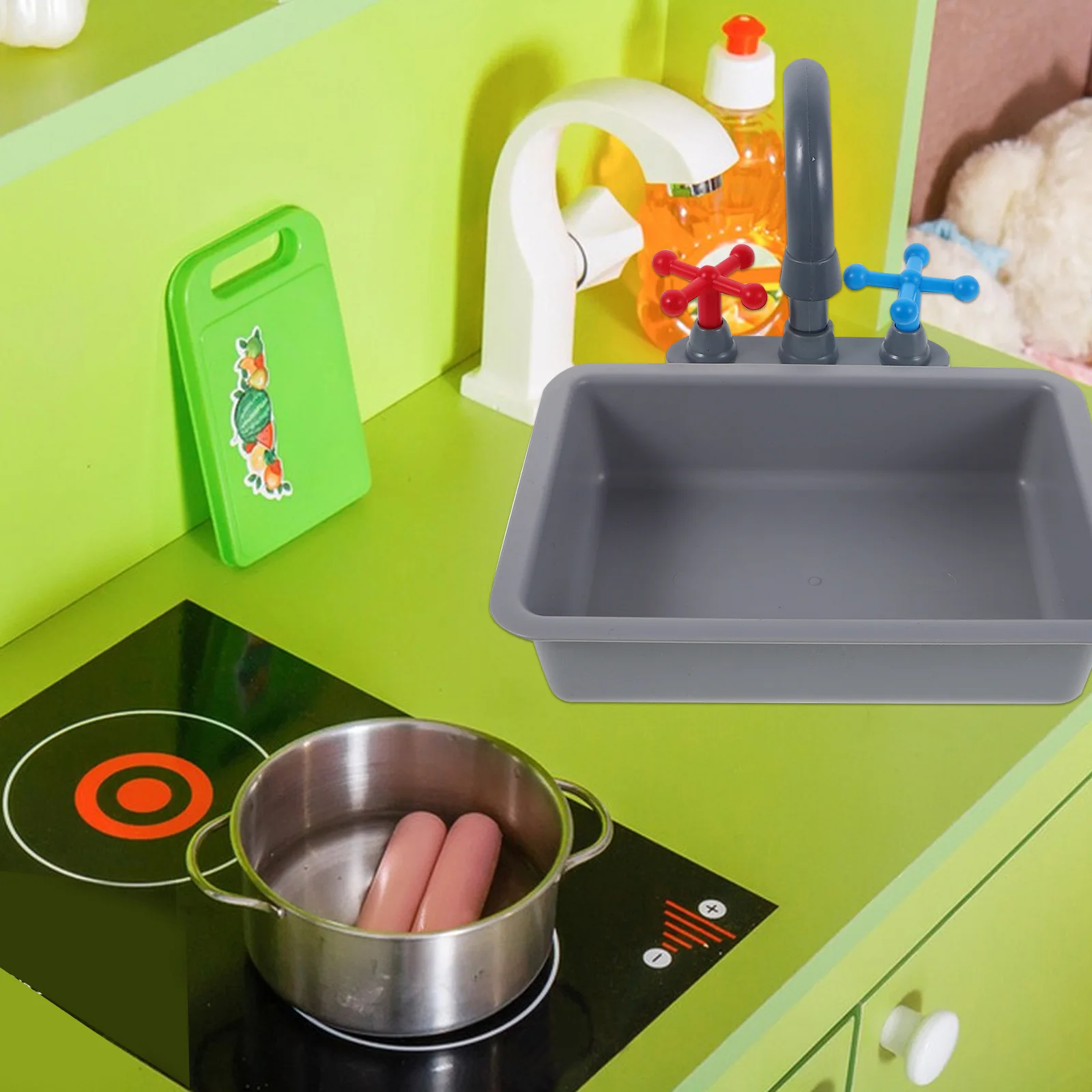 Toys Children's Kitchen Play Appliances Wooden Accessories Kids Supplies Utensils Tools Playset