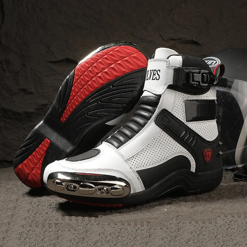 New Hot-Selling Motorcycle Riding Shoes Waterproof and Drop-Proof Motorcycle Riding Shoes Wear-Resistant Travel Equipment Shoes