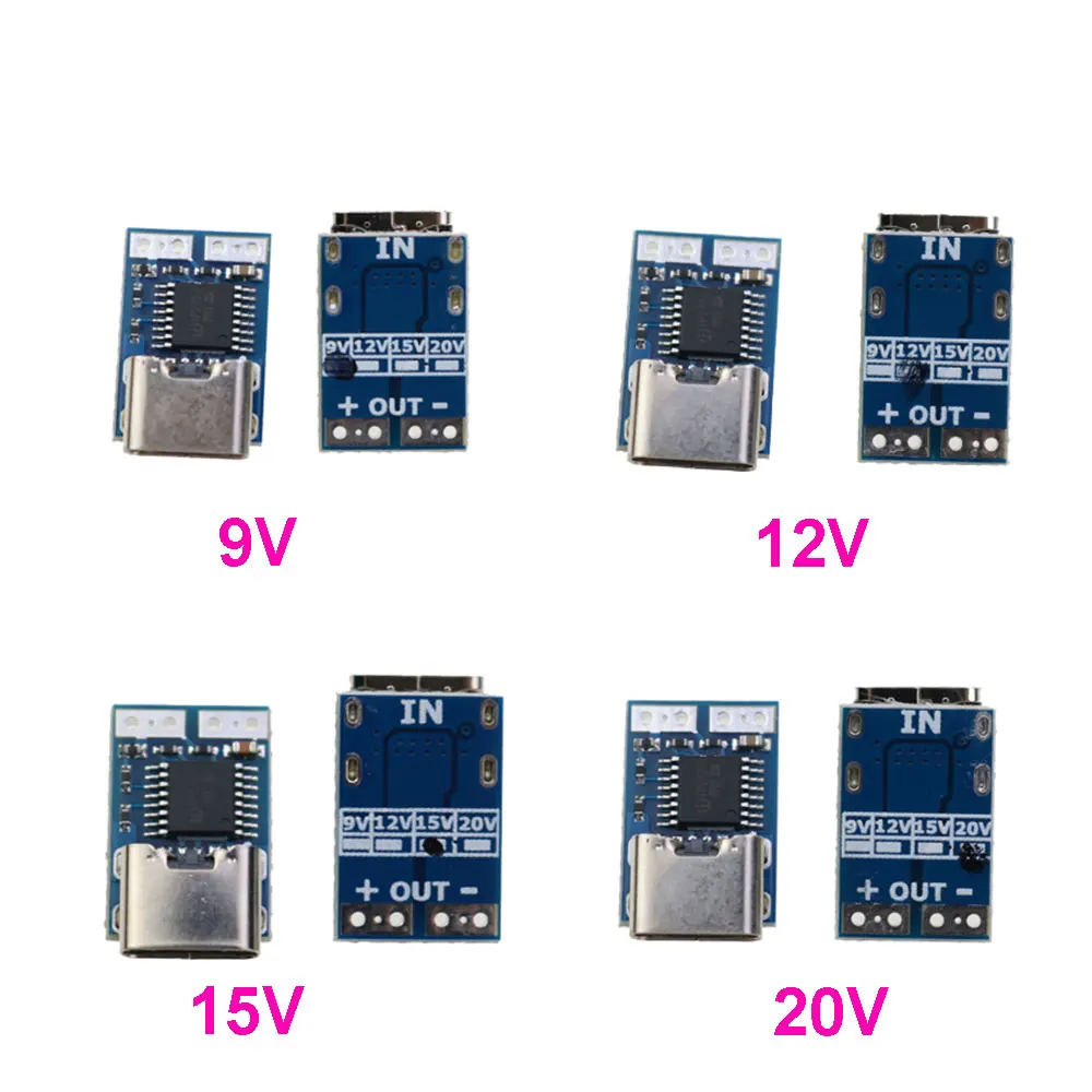 1PC PDC004-PD PD Decoy Module Type-C PD 9V 12V 15V 20V DC Fixed Voltage Power Trigger Module 5A USB-C Female Input for Notebook