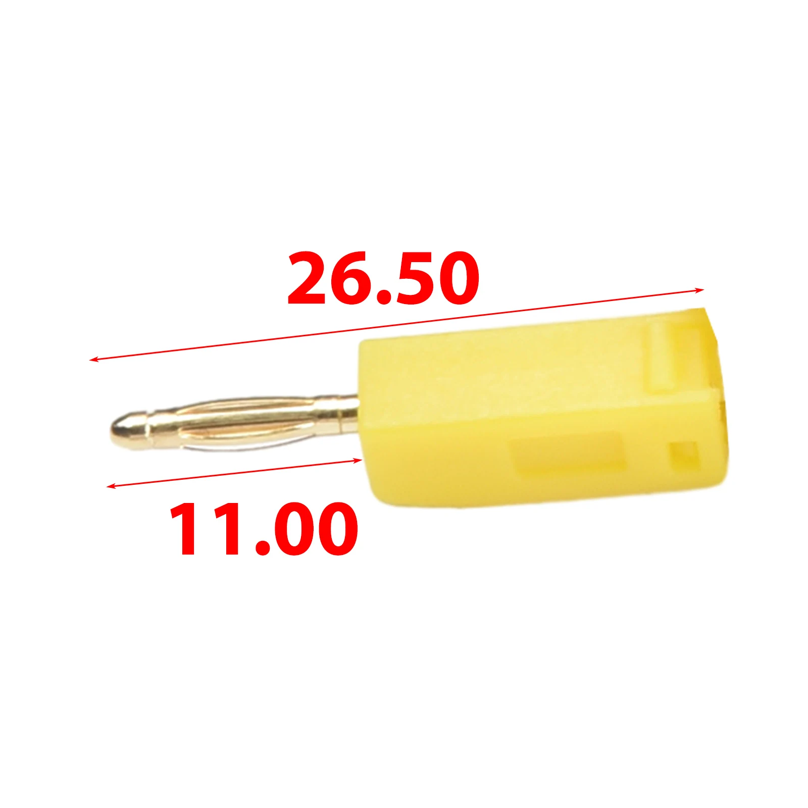 Pack of 5 2MM Stackable Banana Test Leads with Gold Plated Banana Connectors for Jumper Wire Testing and Electrical Applications