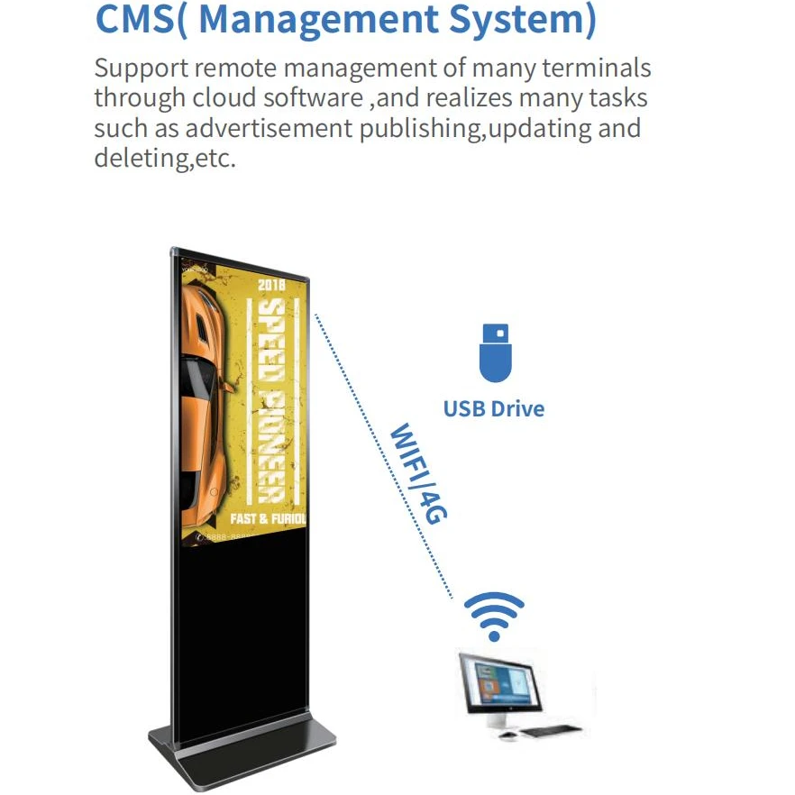 Through Interactive Way to Attract Customers to Browse Ads Actively Full hd Big Tv Advertising Screen Kcd Advertising Display