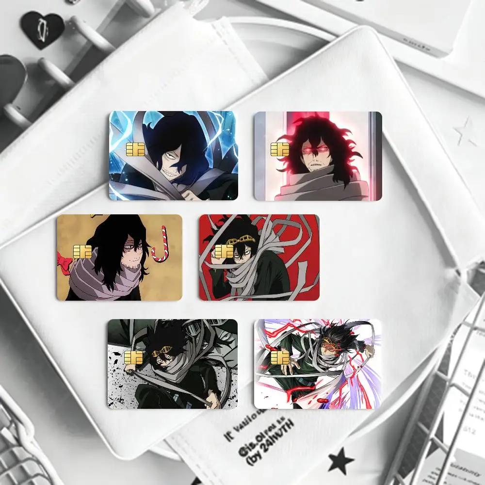 Anime Shouta Aizawa S  Bank Credit Cards Bus Pass Stickers Cool Decoration Waterproof 4PCS Card