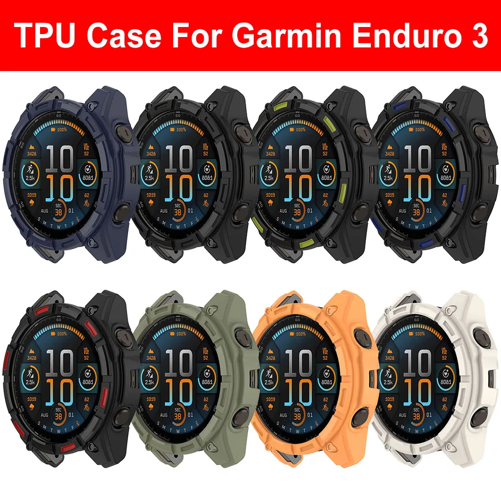 TPU Hollow Case dla Garmin Enduro 3 Smart Watch Protector Samrt Watch Strap Shell Anti-Scratch Protector Shell Watch Strap Shell