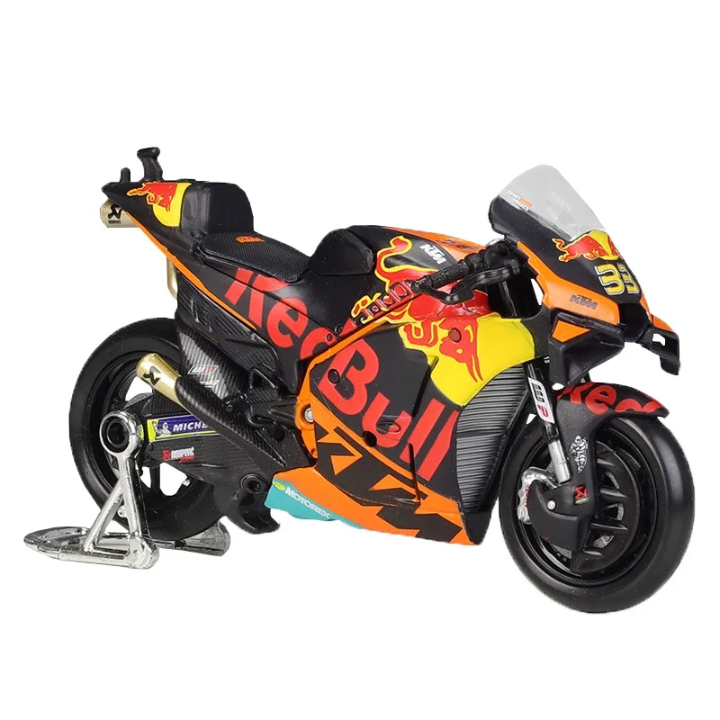 Maisto 1:18 Motorcycle 2021 GP Racing Red Bull KTM Factory RC16 Racing Model Motor Bike Miniature Race Toy For Gift Collection