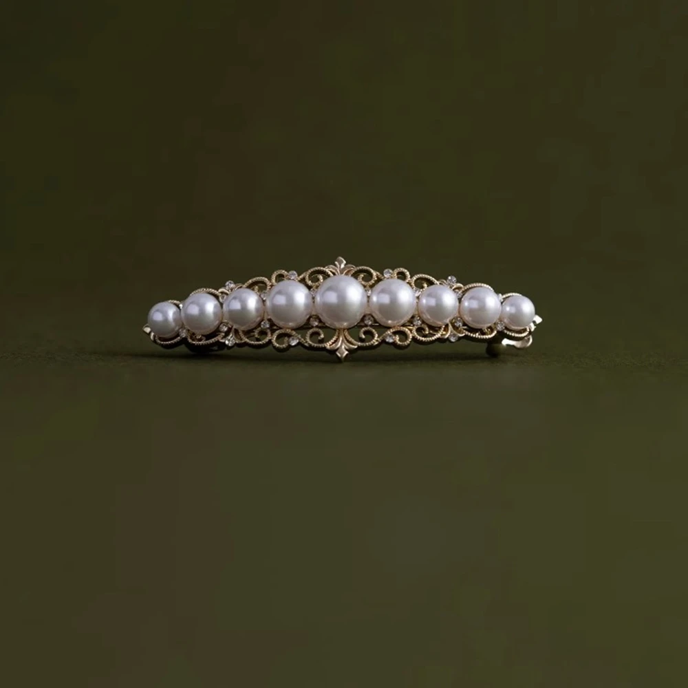 

Fashion Elegance Barrettes New Pearl Hair Clips Women Girls Headwear Ponytail Hair Accessories