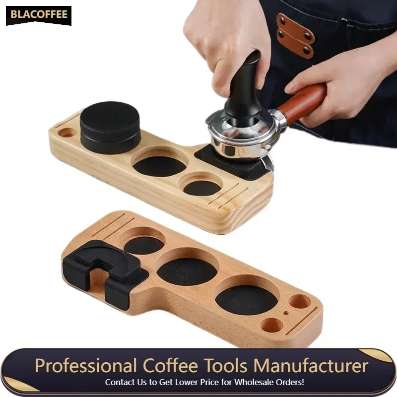 

51/54/58mm Espresso Distributor Holder Coffee Tamper Station Powder Pressing Station Coffee Tamper Holder Portafilter Mat Stand