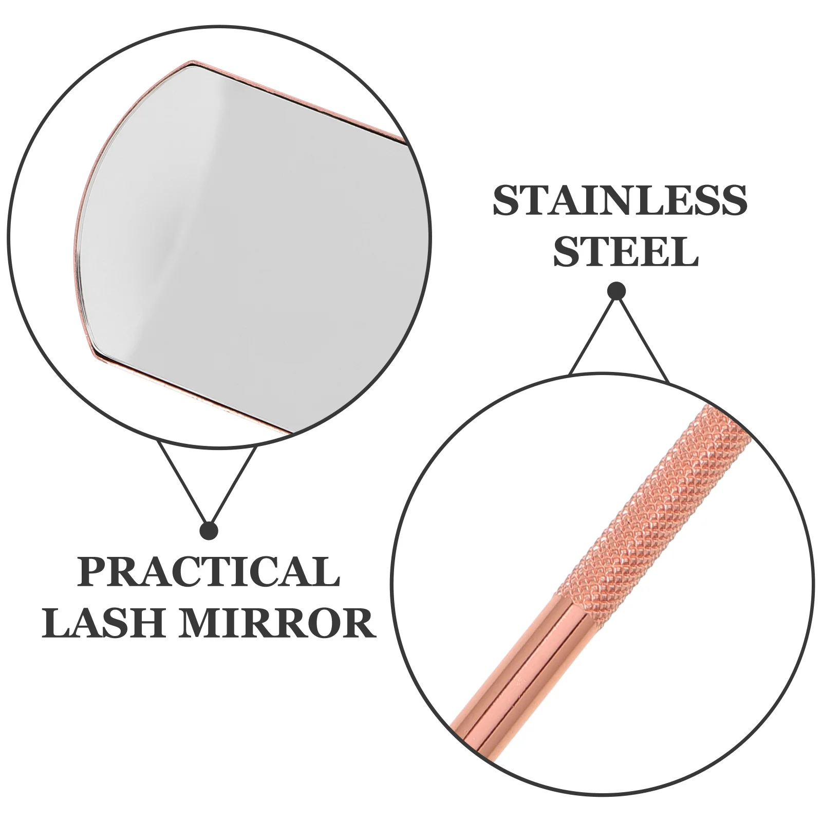 Eyelash Inspection Mirror Essentials Small Extension for Glass Extensions Accessories