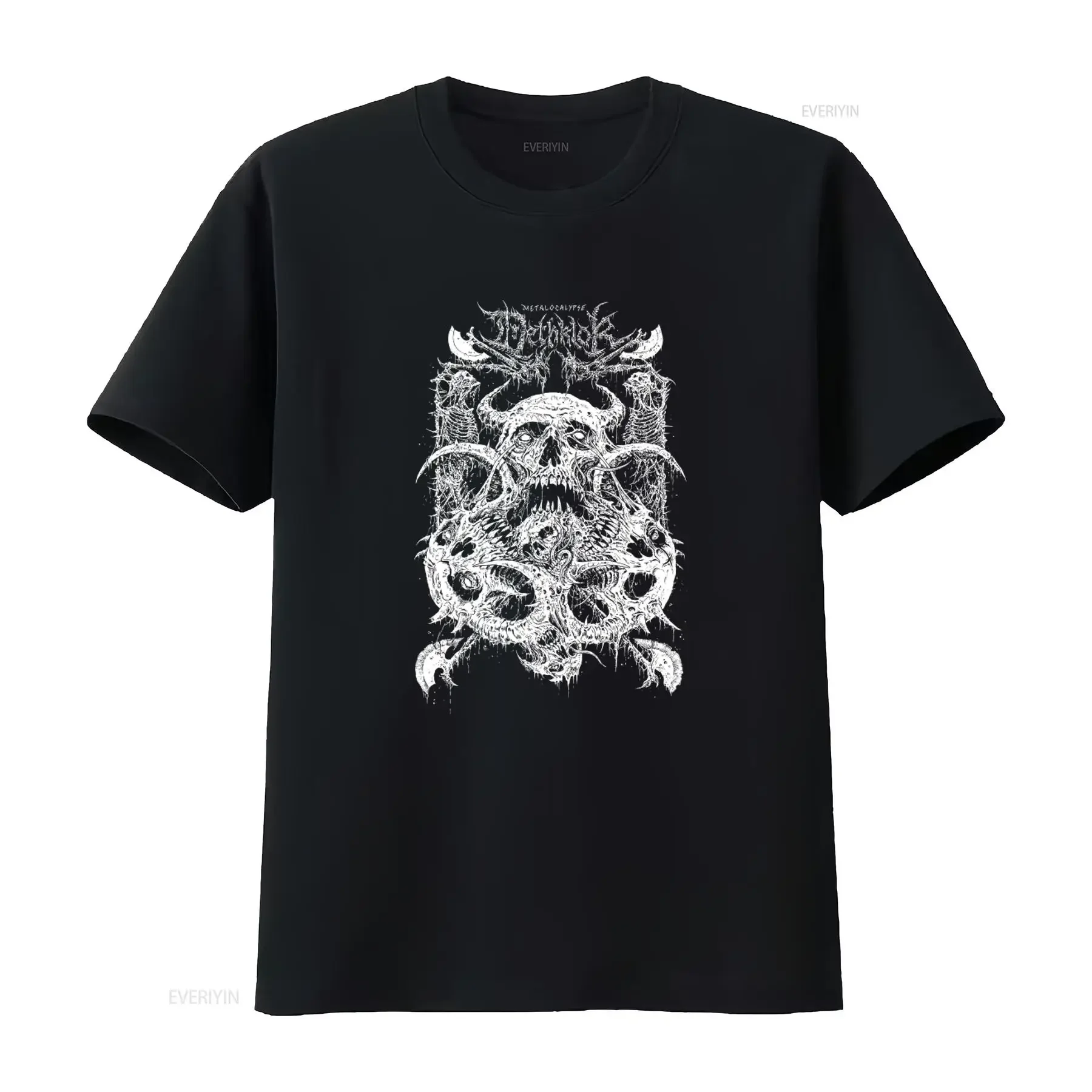Metalocalypse Dethklok Death Metal T Shirt Sizes Dth 90933 vintage Washed Slightly Unisex Top For Everyday Wear Stretched