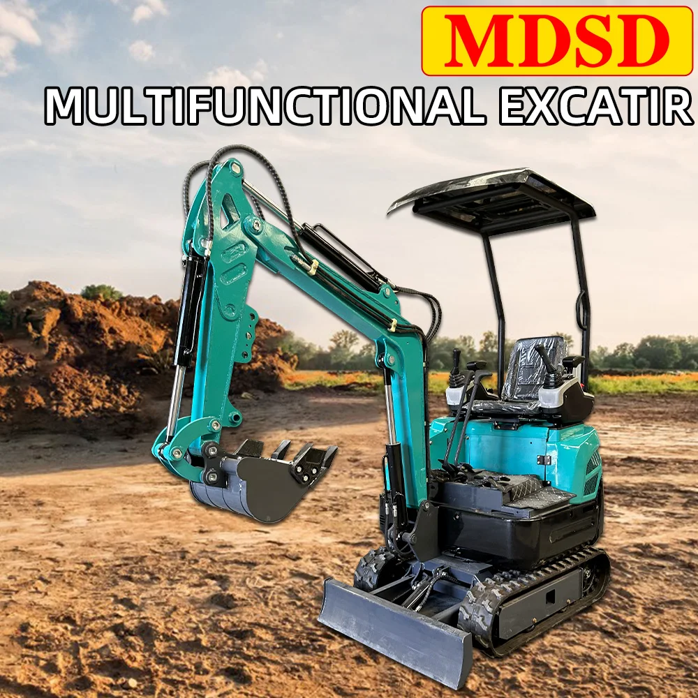 Mini escavatore cingolato idraulico cingolato piccolo escavatore cingolato da 1,2 tonnellate di alta qualità in vendita Mini escavatore multiuso Spedizione veloce